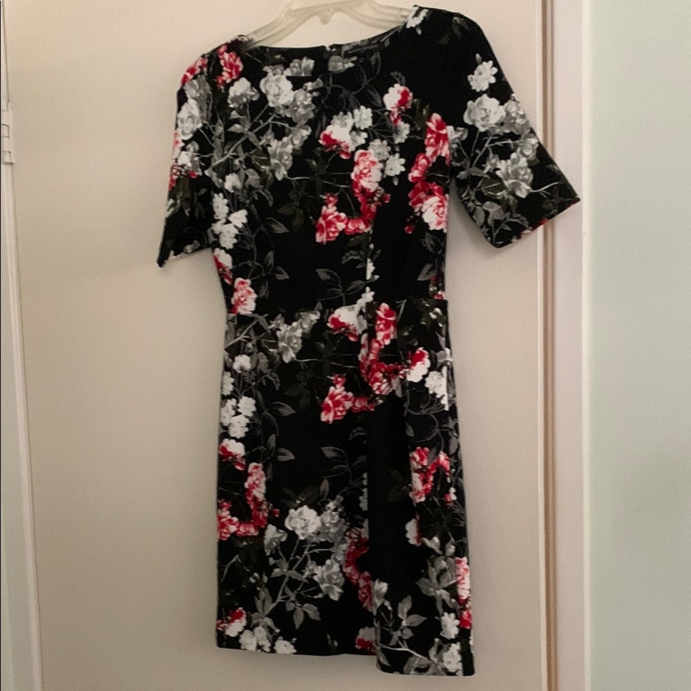 Banana Republic Red and White Sheath Mini Dress